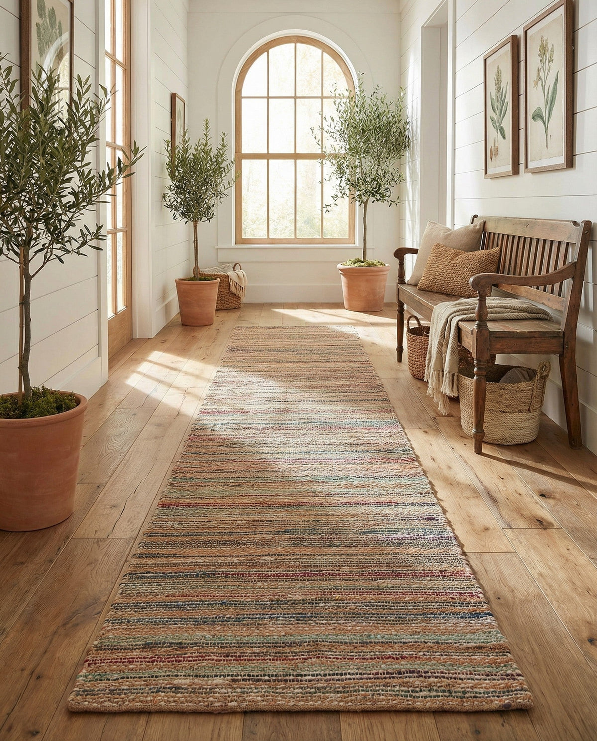 Savannah Jute Collection Area Rug - Serengeti Runner Multi  lifestyle 52