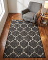 Savannah Pergola Collection Area Rug - Arbor (Black) Rectangle Black  lifestyle 7