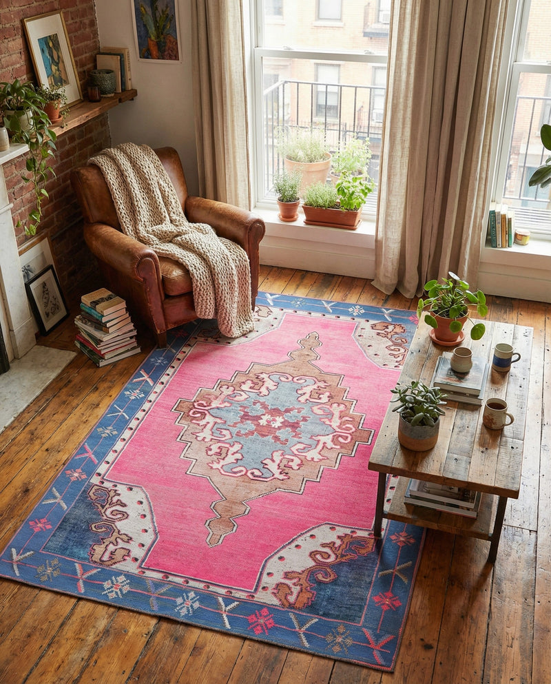 Heritage Elegance Collection Area Rug -  Winterthur (Fuchsia) Rectangle Fuchsia  lifestyle 10