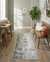 Riviera Elegance Collection Area Rug - Antibes (Gray) Runner Gray  lifestyle 65