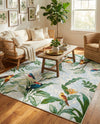 Seaside Blooms Collection Area Rug -  Tropic Rectangle Multi  lifestyle 12