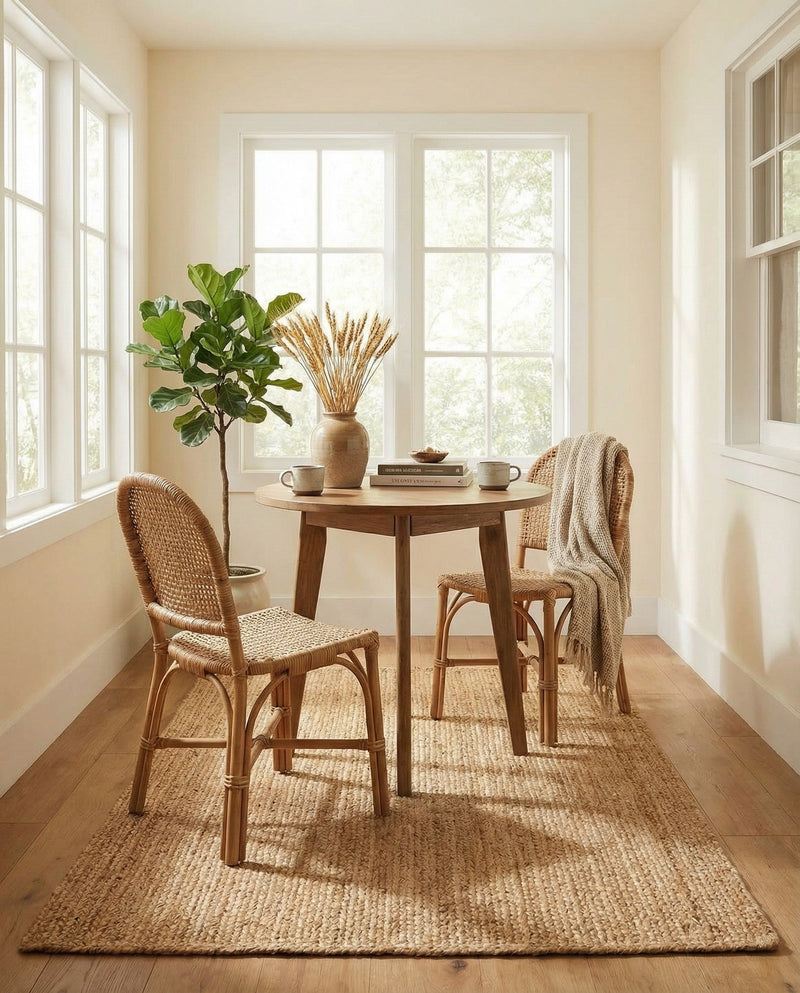 Woven Seaside Elegance Collection Area Rug - Coastline Rectangle Natural  lifestyle 16