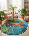 Seaside Haven Rugs Collection Area Rug -  Tidepool Oval Multi  lifestyle 52