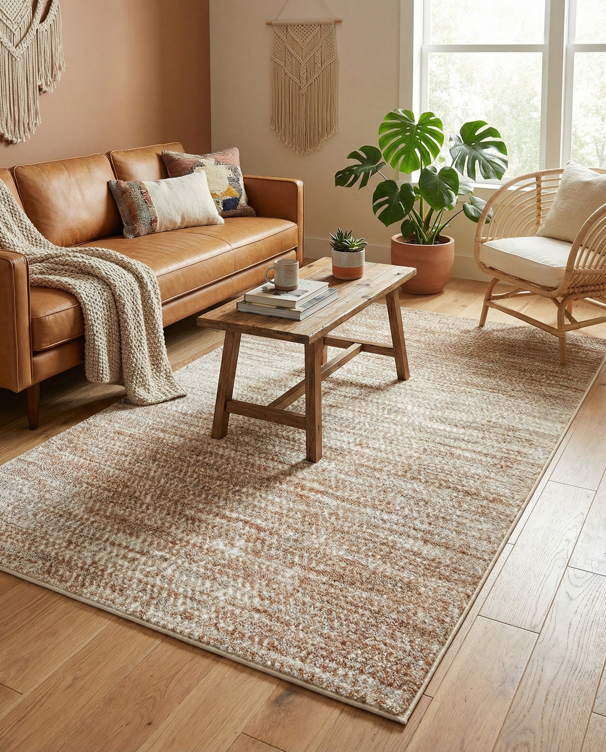 Sienna Collection Area Rug -  Verona Rectangle Smokey Taupe  lifestyle 70