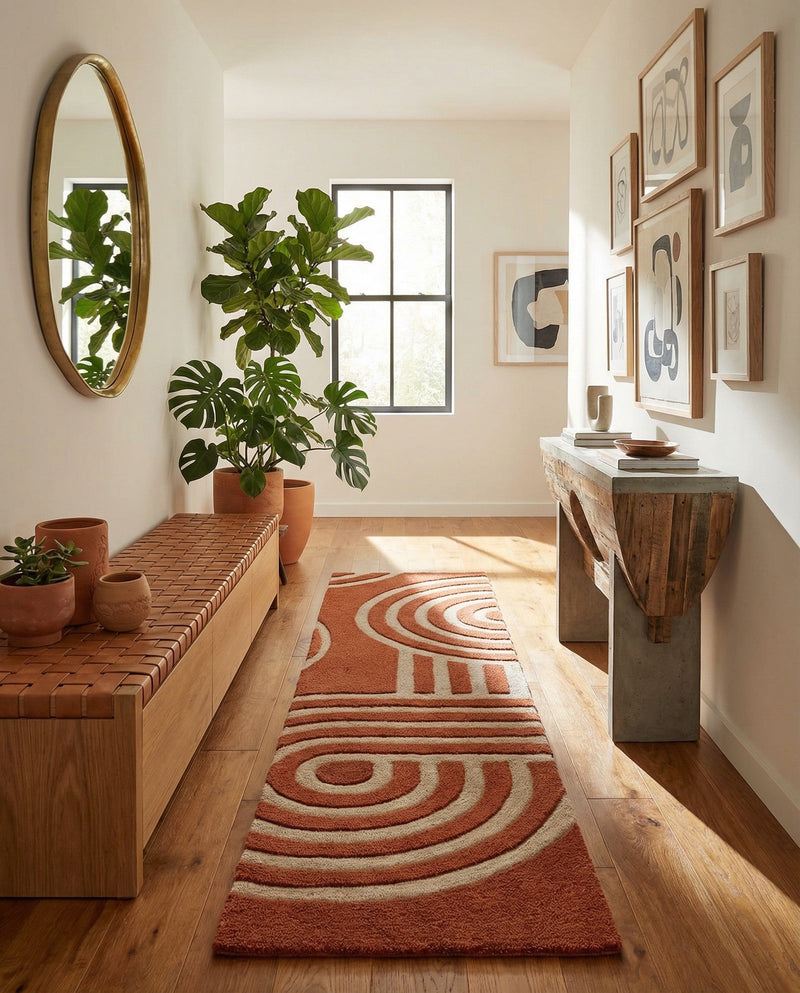 Briarwood Looms Collection Area Rug -  Multiton Runner Orange  lifestyle 8