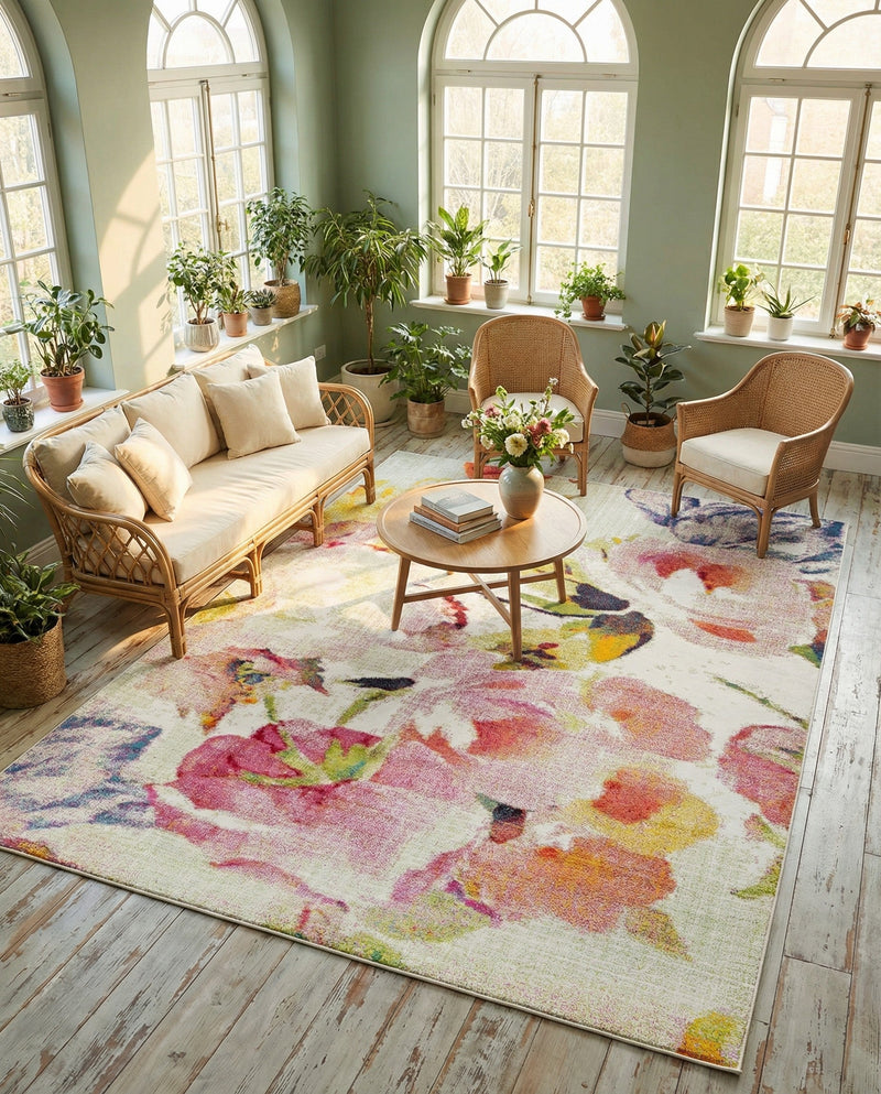 Venetian Elegance Collection Area Rug -  Marghera Rectangle Ivory  lifestyle 17