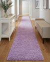 Plush Oasis Collection Area Rug - Serenity (Lilac) Runner Lilac  lifestyle 62