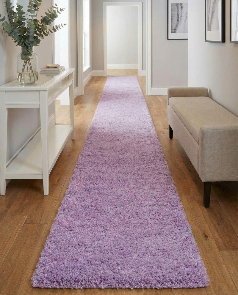 Plush Oasis Collection Area Rug - Serenity (Lilac) Runner Lilac  lifestyle 62