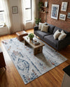 Aegean Elegance Washables Collection Area Rug -  Zakynthos Rectangle Ivory Gray  lifestyle 29