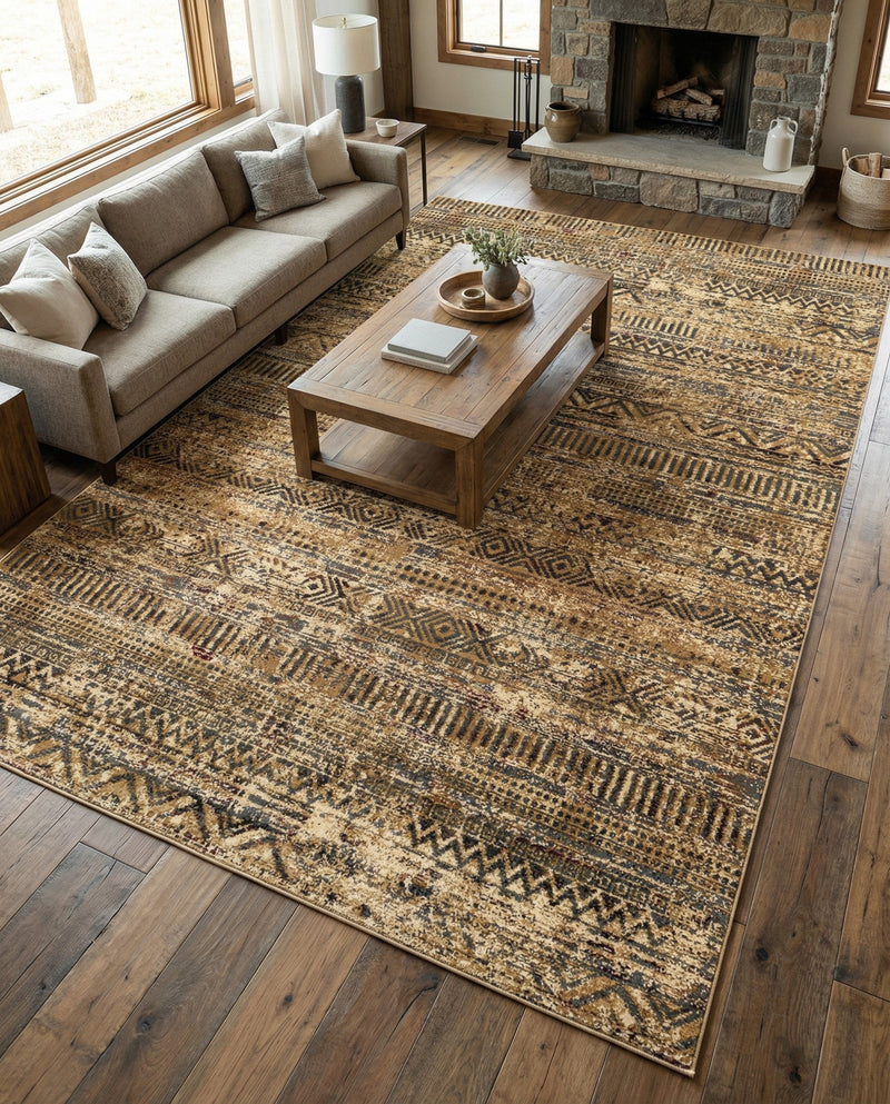 Neptune Elegance Collection Area Rug -  Nereid Rectangle Beige  lifestyle 27