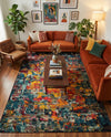 Marrakesh Elegance Collection Area Rug -  Larache Rectangle Multi  lifestyle 16