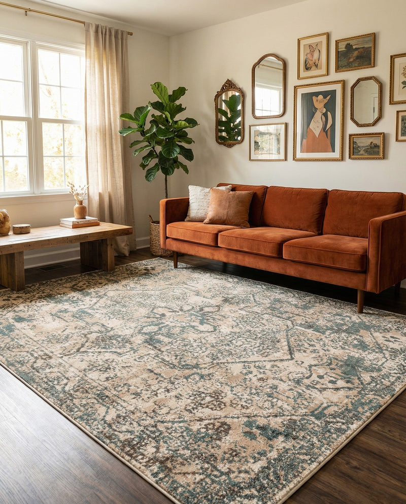 Gobi Sands Collection Area Rug -  Turpan Rectangle Multi  lifestyle 10