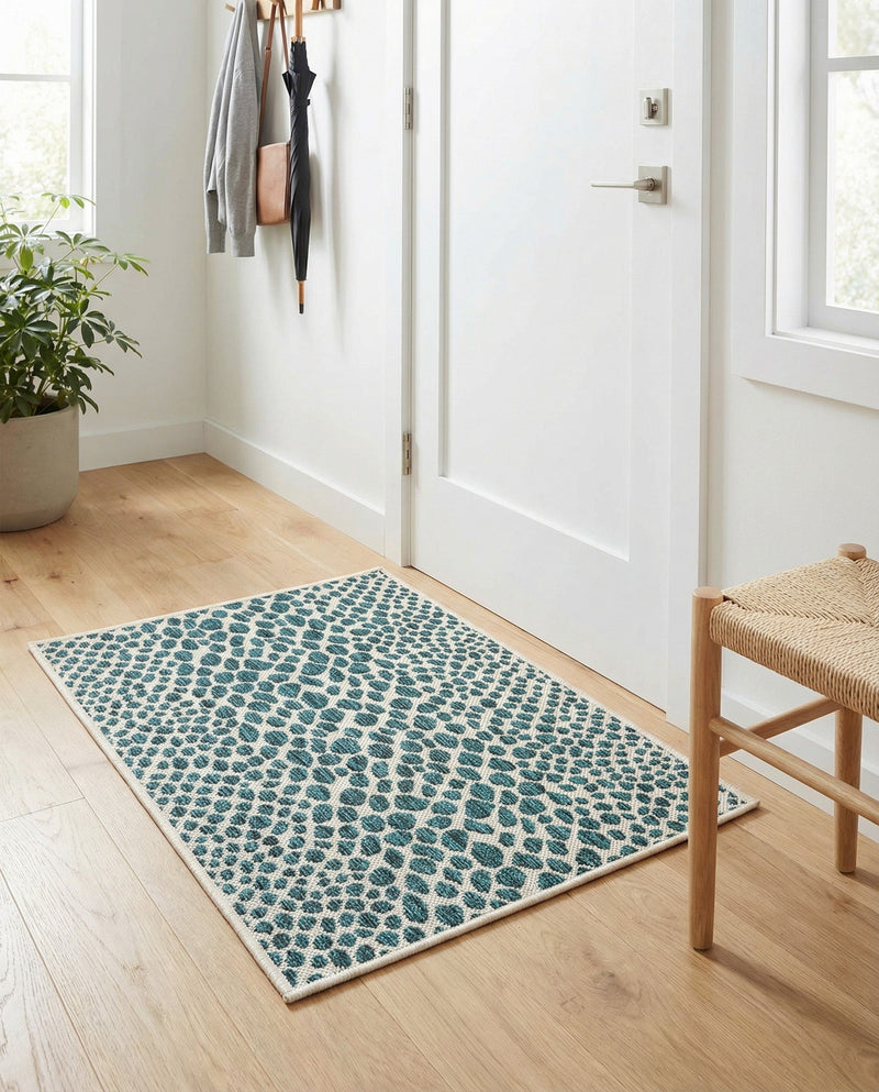 Urban Oasis Rugs Collection Area Rug -  Terrace (Teal) Rectangle Teal  lifestyle 27