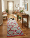 Arcadia Rugs Collection Area Rug -  Atlantis (Red) Runner Red  lifestyle 78