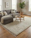 Cozy Cove Shag Collection Area Rug -  Harbor Rectangle Ivory  lifestyle 59