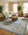 Savannah Series Collection Area Rug -  Beaufort Rectangle French Blue  lifestyle 41