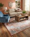Coastal Haven Collection Area Rug - Seabreeze (Red) Rectangle Red  lifestyle 16