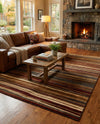 Bistro Lounge Collection Area Rug -  Americano Rectangle Beige  lifestyle 20