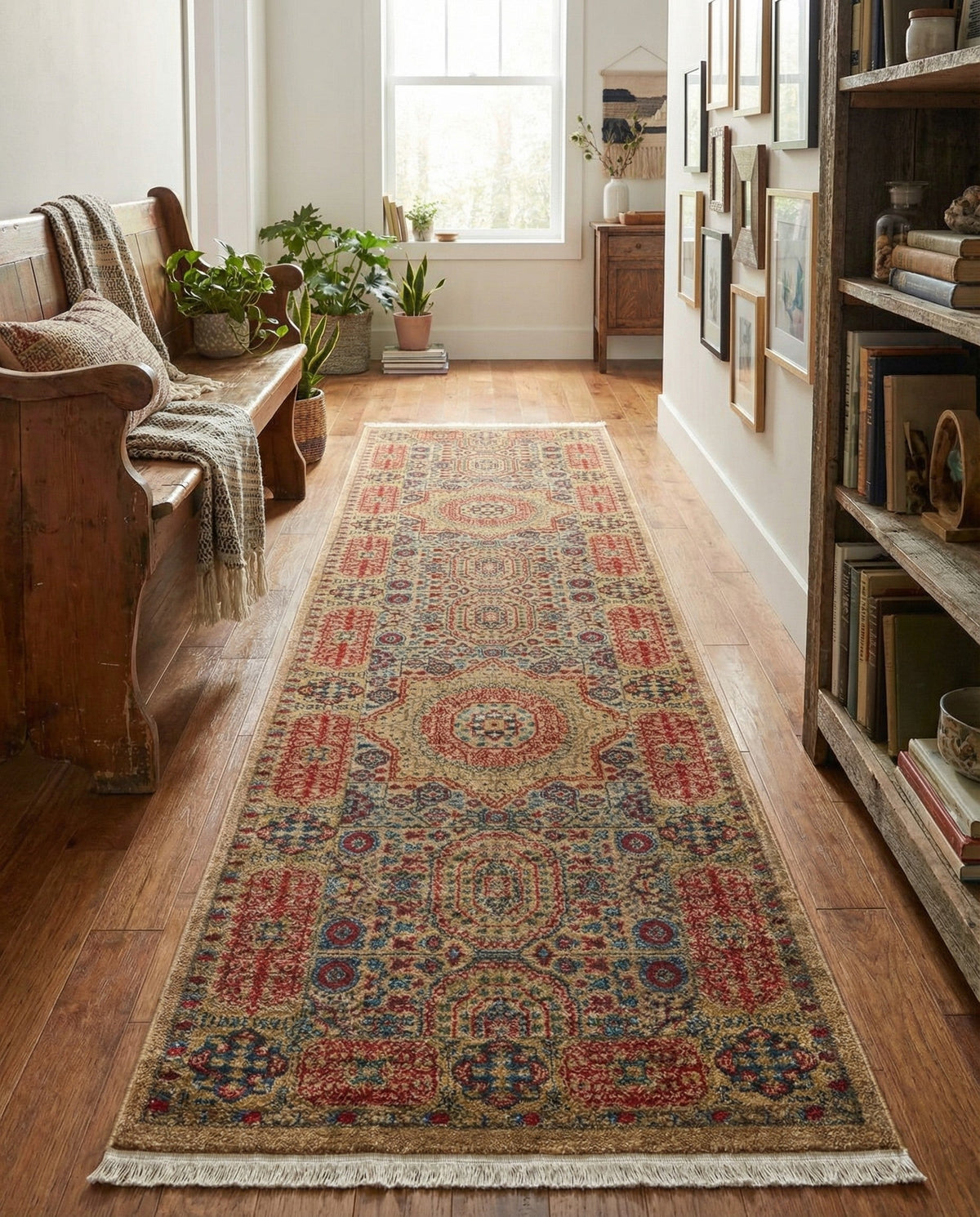 Ottoman Elegance Collection Area Rug -  Ephesus Runner Beige  lifestyle 152