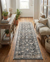 Cascade Range Collection Area Rug -  Shasta (Gray) Runner Gray  lifestyle 43