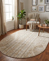 Cascade Range Collection Area Rug - Hood (Ivory) Oval Ivory  lifestyle 89
