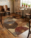 Bistro Lounge Collection Area Rug -  Cappuccino Rectangle Beige  lifestyle 21