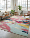 Marrakesh Elegance Collection Area Rug -  Skhirat Rectangle Pink  lifestyle 24