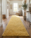 Alpine Plush Collection Area Rug -  Cortina (Sun Yellow) Runner Sun Yellow  lifestyle 48