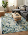 Chromatic Oasis Collection Area Rug -  Lagoon Rectangle Light Blue  lifestyle 36