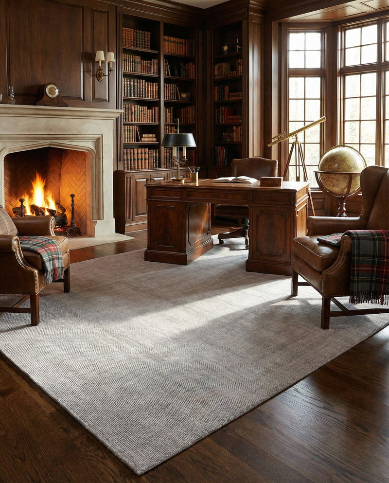 Berkshire Estate Collection Area Rug - Windsor (Grey Manor) Rectangle Grey Manor  lifestyle 6
