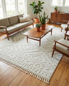Sahara Chic Collection Area Rug -  Fez Rectangle Ivory  lifestyle 15