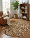 Savannah Sojourn Collection Area Rug -  Mara Oval Light Brown  lifestyle 38