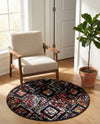 Brighton Terrace Collection Area Rug -  Ovingdean Round Multi  lifestyle 49