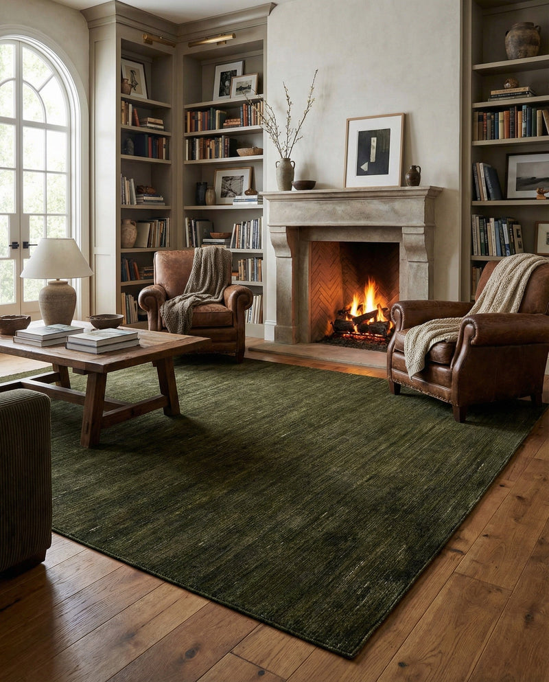 Bloomsbury Elegance Collection Area Rug -  Kensington (Green) Rectangle Green  lifestyle 23