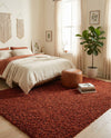 Plush Oasis Collection Area Rug - Serenity (Terracotta) Rectangle Terracotta  lifestyle 16