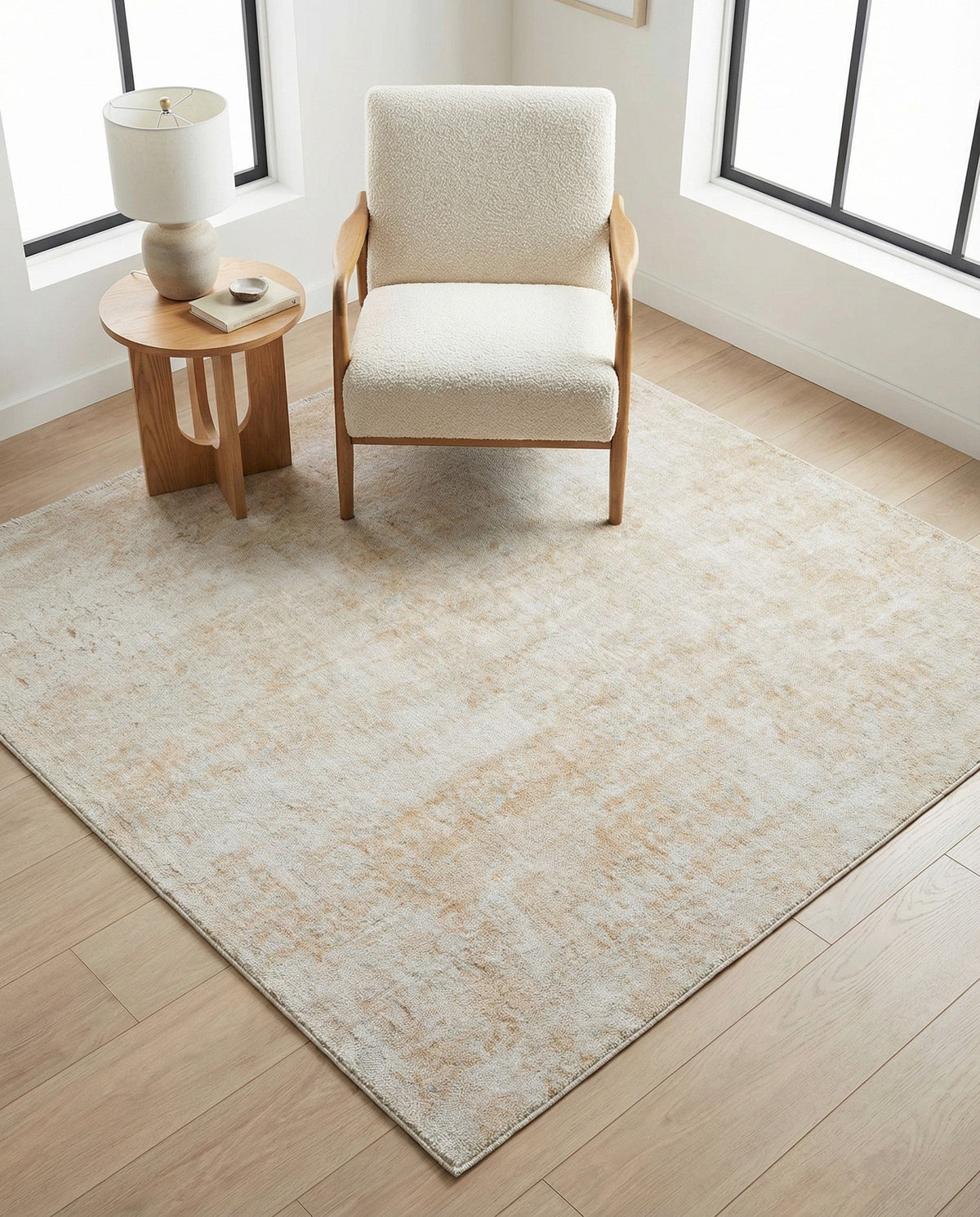 Bazaar Chic Collection Area Rug -  Agadir Square Ivory  lifestyle 47