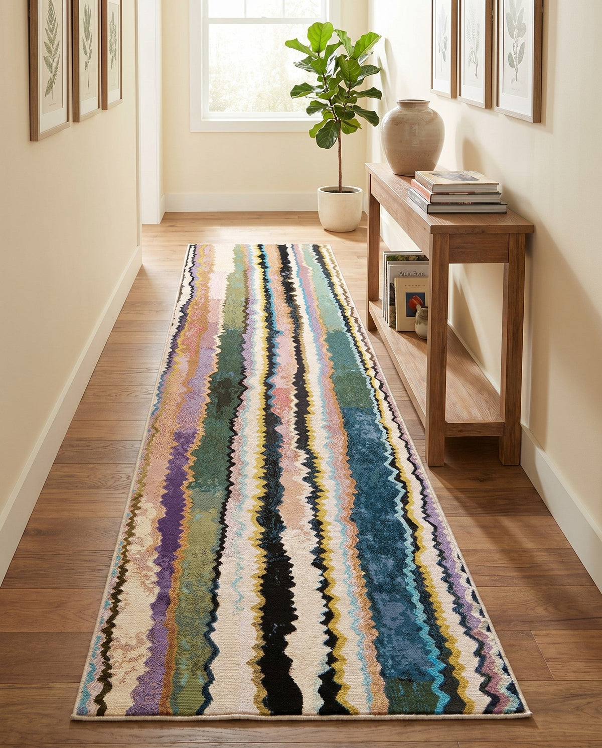 Urban Terrace Collection Area Rug -  Capri Runner Multi  lifestyle 72