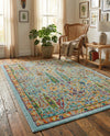 Caribbean Cove Collection Area Rug -  Tobago Rectangle Aqua  lifestyle 50