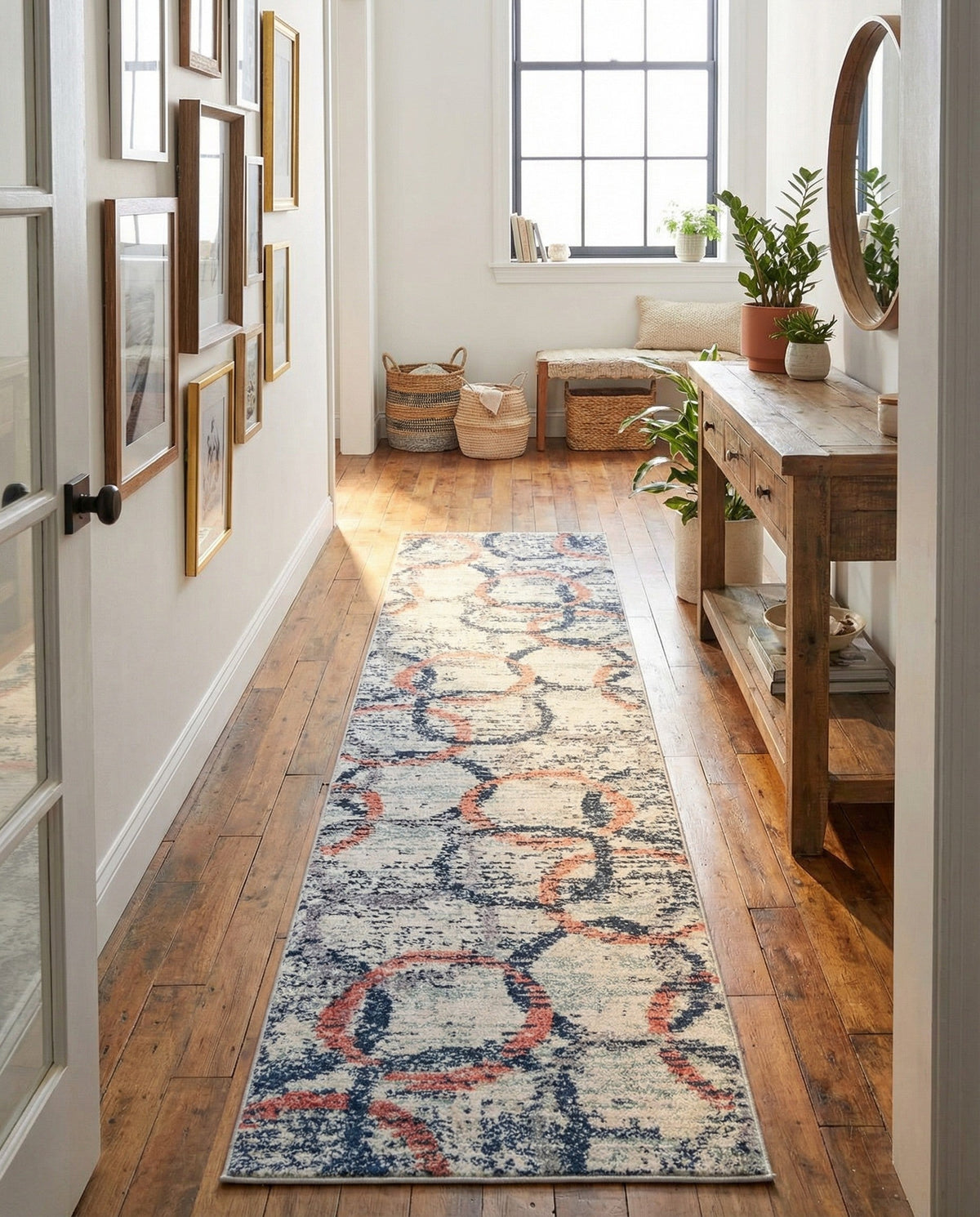 Santa Fe Trails Collection Area Rug -  Rio Runner Ivory  lifestyle 5