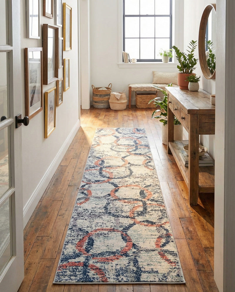 Santa Fe Trails Collection Area Rug -  Rio Runner Ivory  lifestyle 5