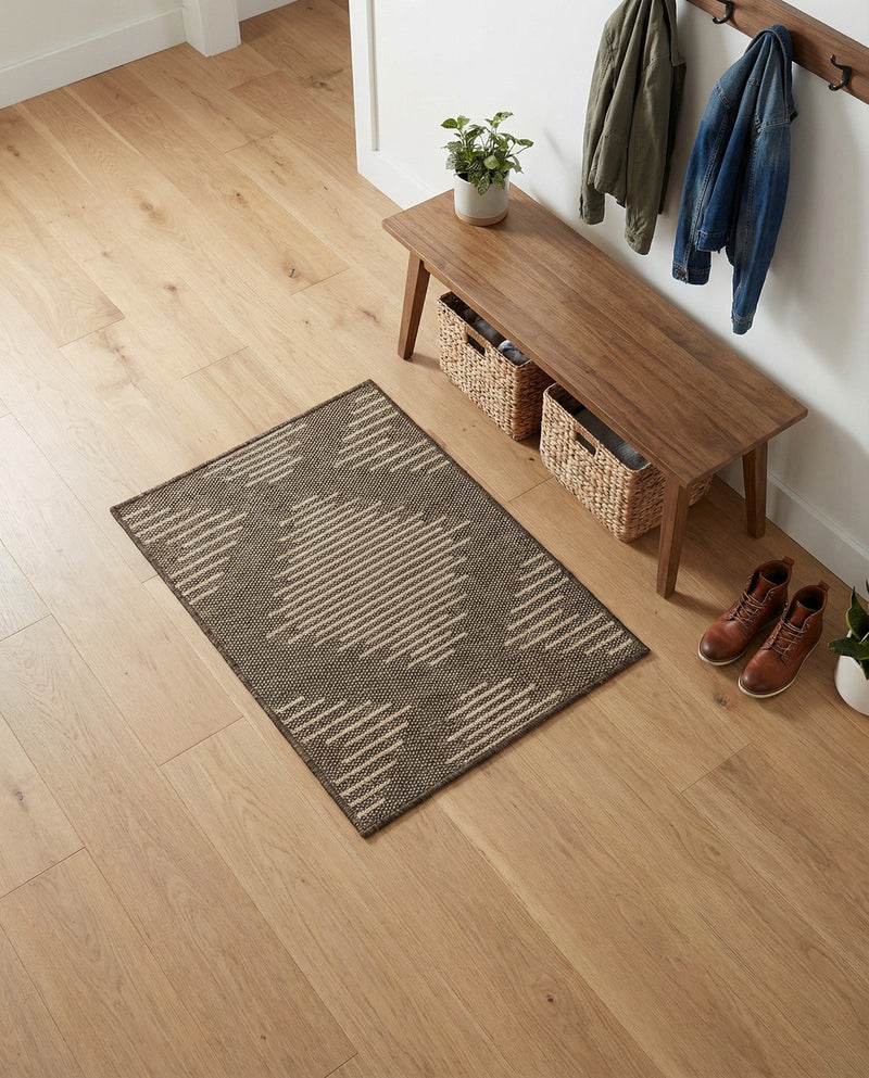 Sahara Sands Collection Area Rug -  Merimde Rectangle Brown  lifestyle 18