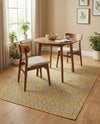 Urban Oasis Rugs Collection Area Rug -  Boulevard (Yellow and Aqua) Rectangle Yellow and Aqua  lifestyle 18