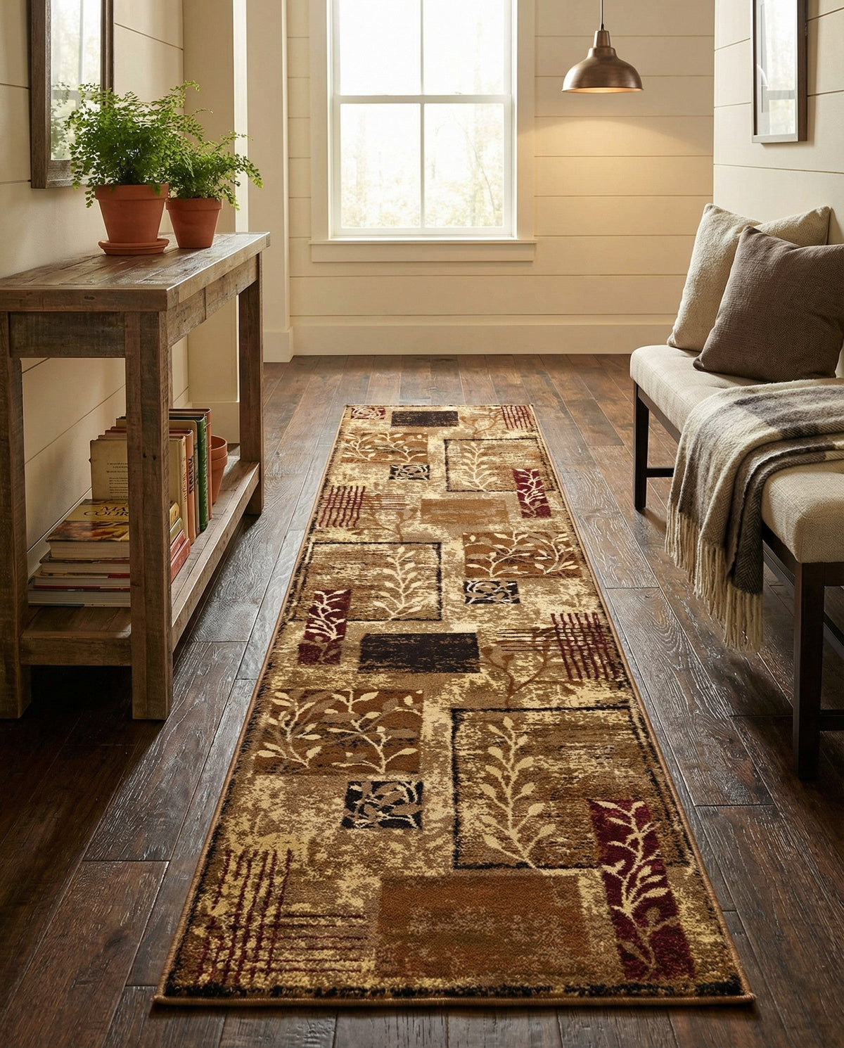 Bistro Lounge Collection Area Rug -  Affogato Runner Beige  lifestyle 152