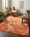 Riviera Elegance Collection Area Rug -  Monaco (Orange) Rectangle Orange  lifestyle 24