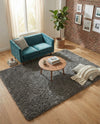 Eternal Plush Oasis Collection Area Rug -  Tranquility (Smoke) Rectangle Smoke  lifestyle 26