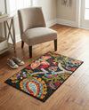 Outdoor Marrakesh Collection Area Rug - Fes Rectangle Multi Black  lifestyle 21