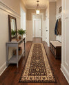 Jaipur Elegance Collection Area Rug -  Nahargarh (Brown) Runner Brown  lifestyle 74