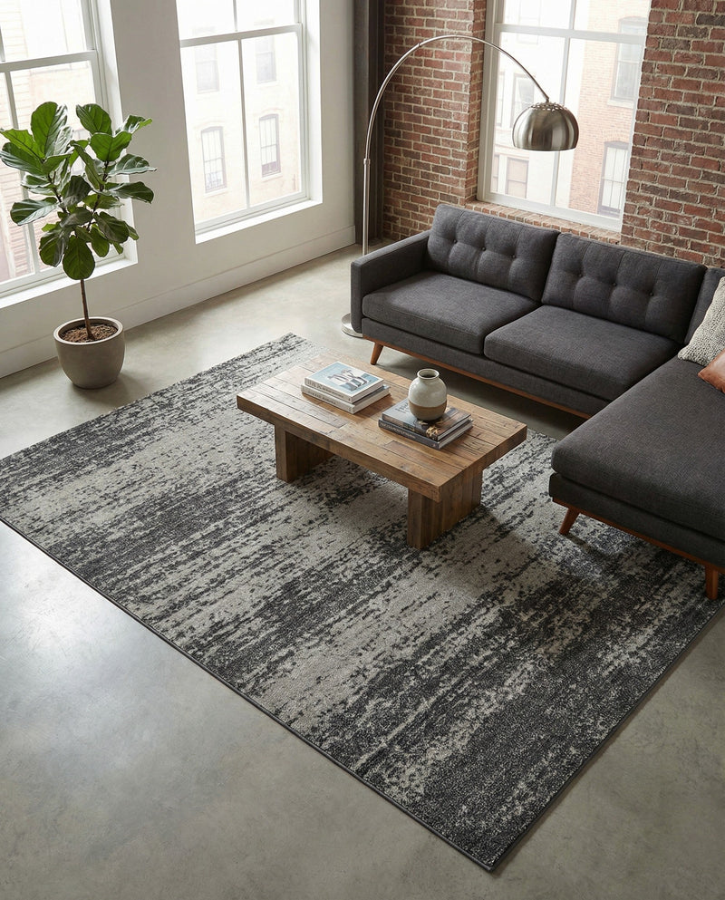 Studio Haven Collection Area Rug -  Gallery (Dark Gray) Rectangle Dark Gray  lifestyle 25