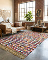 Tulum Trellis Collection Area Rug - Mysore Rectangle Multi  lifestyle 6
