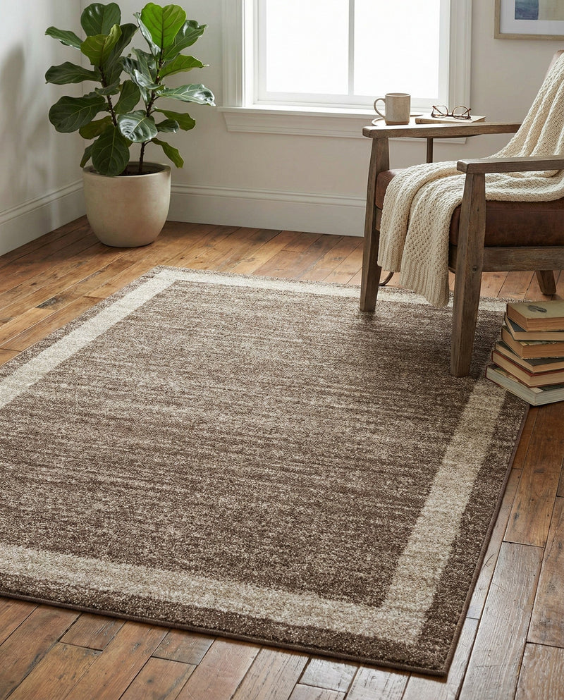 Studio Haven Collection Area Rug -  Alcove (Light Brown) Rectangle Light Brown  lifestyle 18
